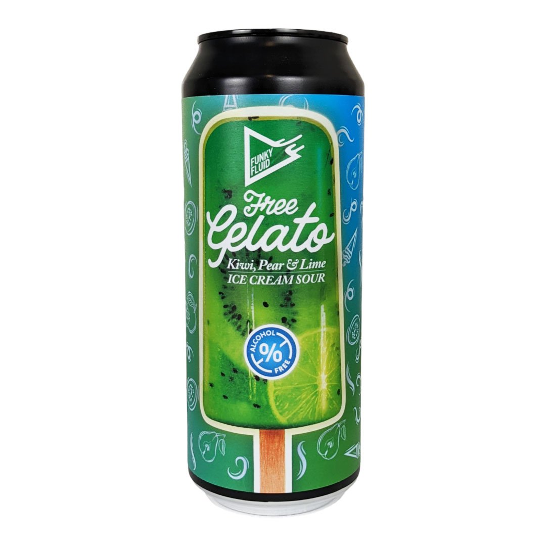 Funky Fluid - Free Gelato Kiwi, Pear & Lime Ice Cream Sour 500ml