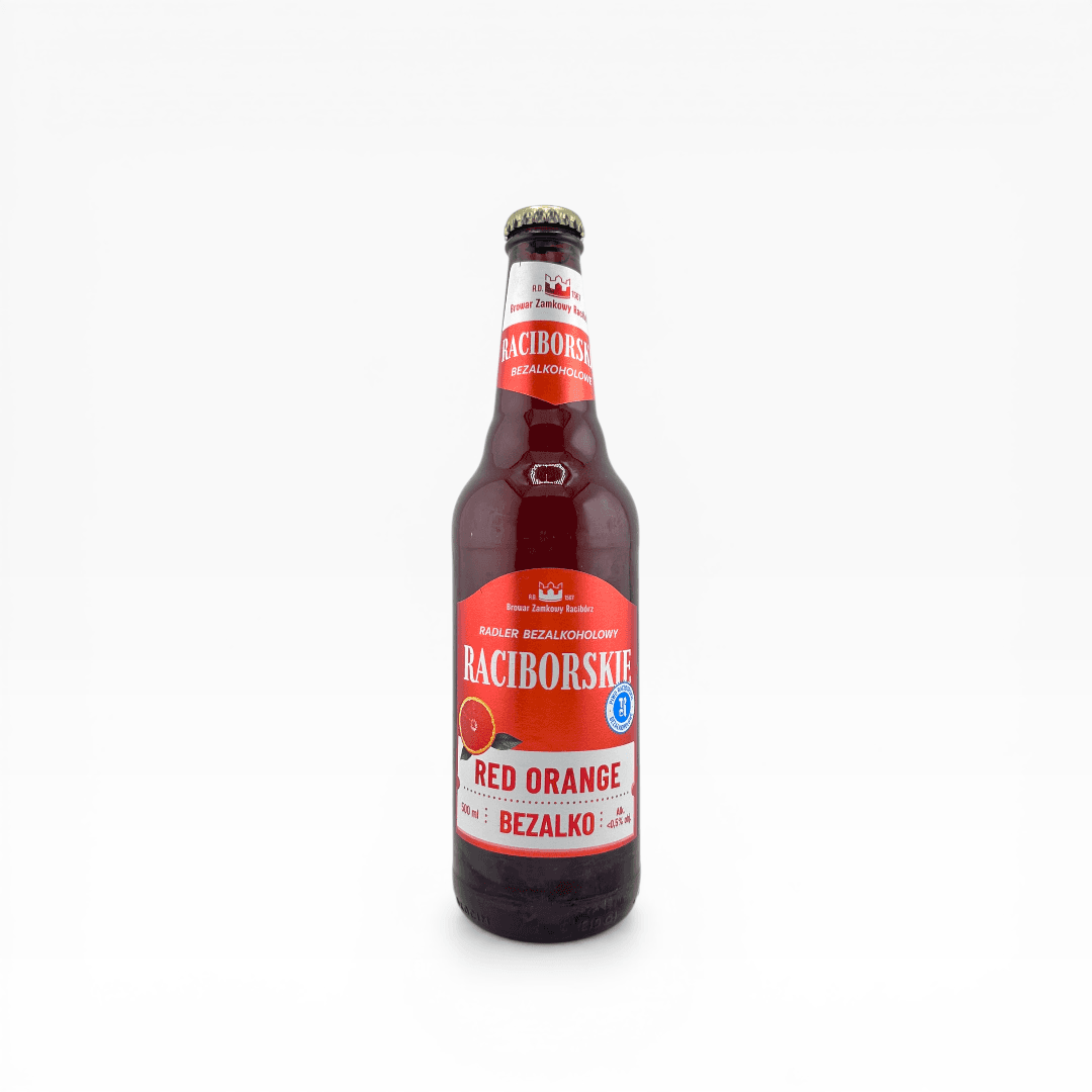 Raciborskie - Radler Bezalkoholowe Red Orange 500ml Butelka Zwrotna