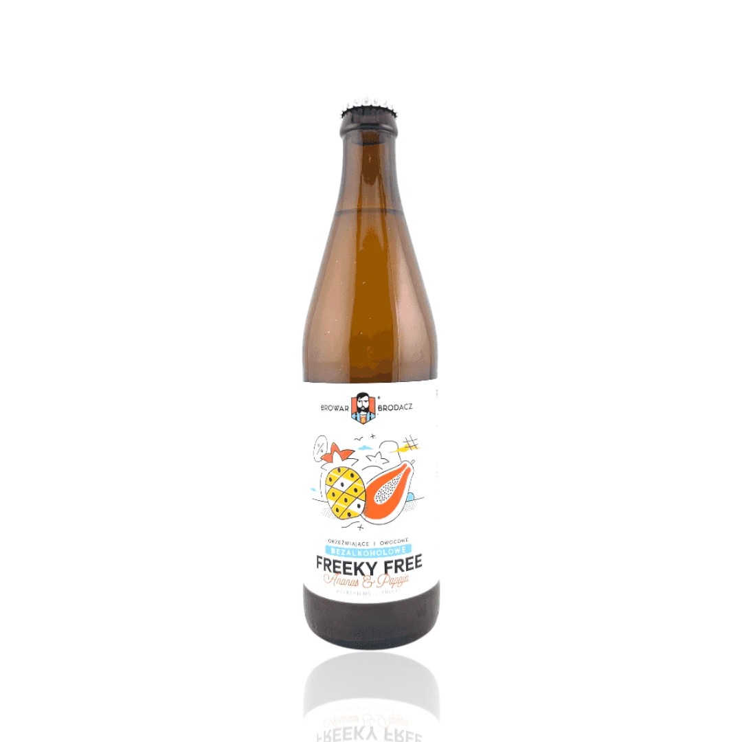 Brodacz - Bezalkoholowe Freeky Free Ananas & Papaja 500ml